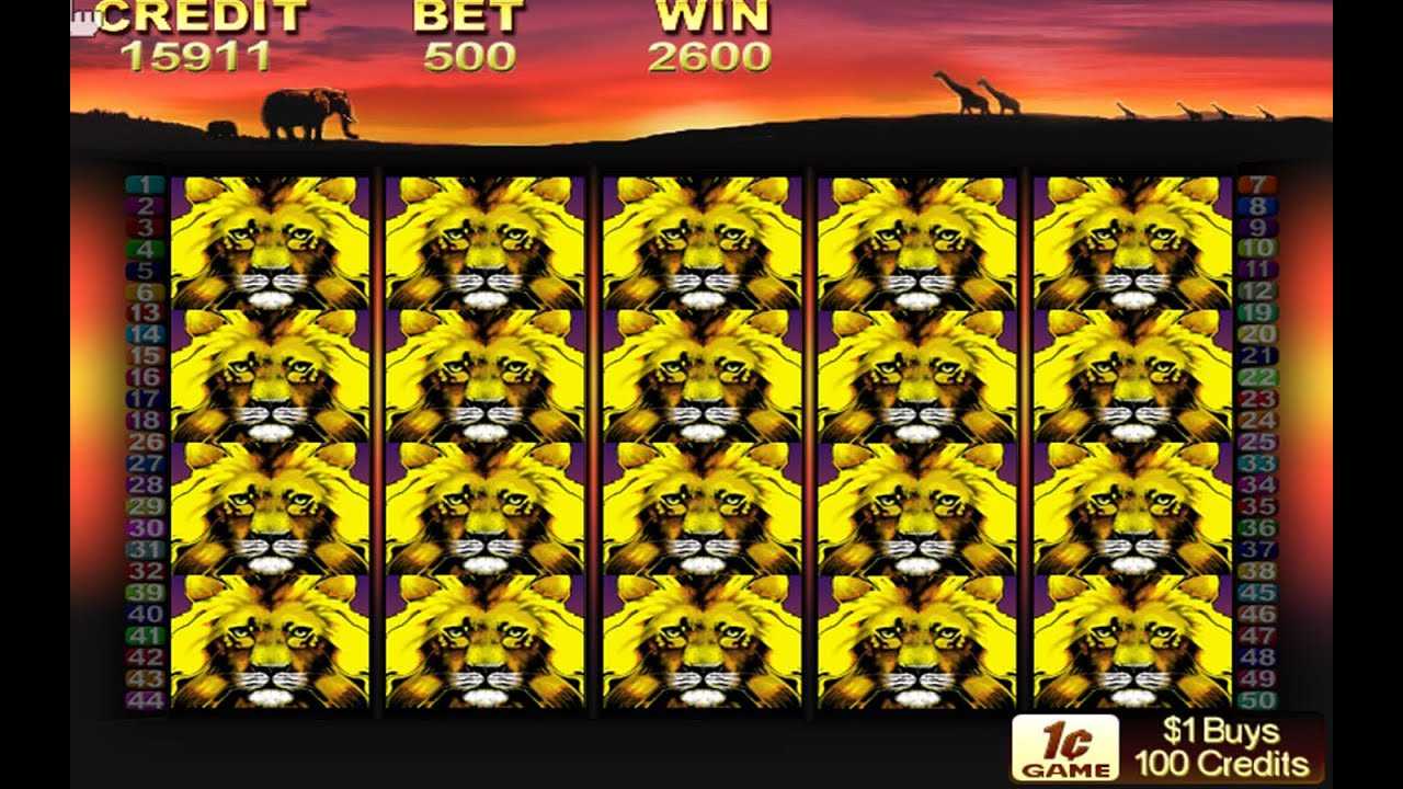Machines à sous gratuites 50 lions